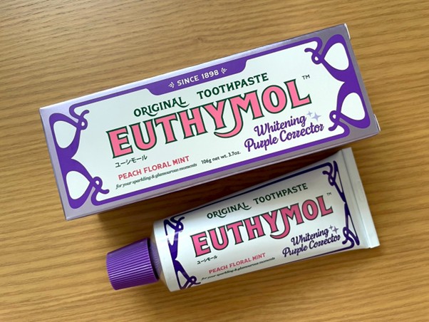 歯磨き粉でホワイトニング？！『EUTHYMOL（ユーシモール）ホワイトパープル歯みがきピーチフローラルミントの香り』を正直レビュー！