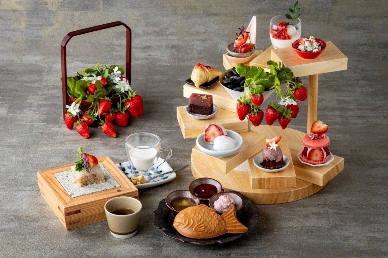 旬の苺をふんだんに！「創作料理 FANCL 令和本膳」にて「和の苺アフタヌーンティー」開催中♪