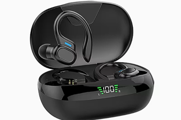 抜け落ち防止フック付きワイヤレスイヤホン