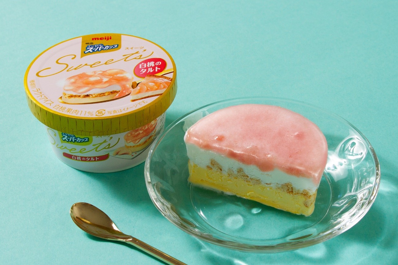 アイスというより”アイスケーキ”？！『明治 エッセル スーパーカップSweet’s 白桃のタルト』が美味しすぎたのでレビュー