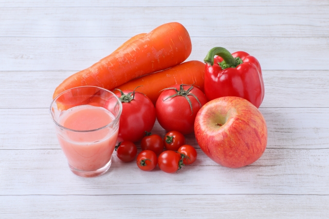 ◆レシピ②◆ トマトと赤パプリカの赤色のスムージー